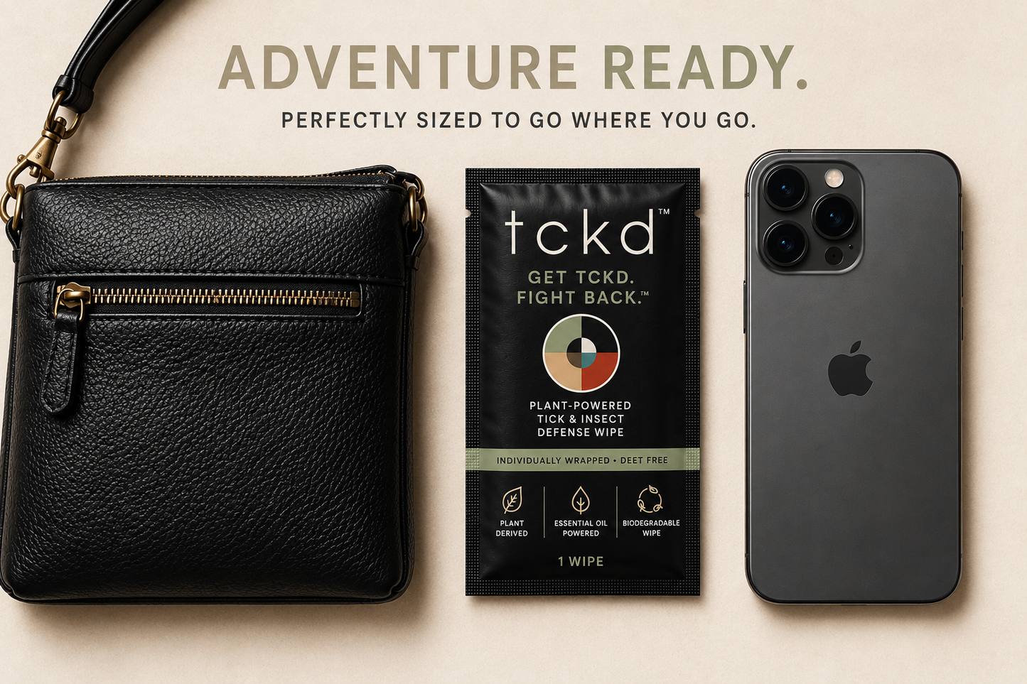 *PREORDER* ⭐ BEST VALUE | tckd™ Family Defense Pack | 80 Daily Tick & Bug Defense Wipes
